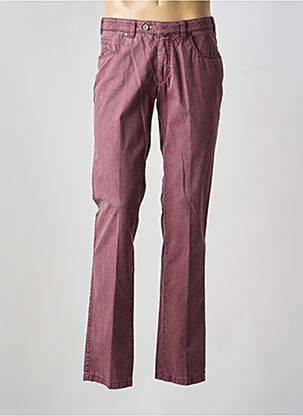 Pantalon chino tissage chiné violet LUIGI MORINI homme