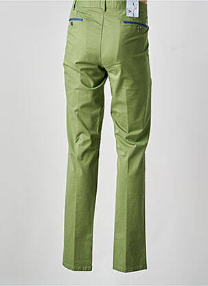 Pantalon chino stretch taille normale vert MEYER homme