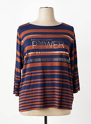T-shirt manches 3/4 manches 3/4 bleu BETTY BARCLAY femme
