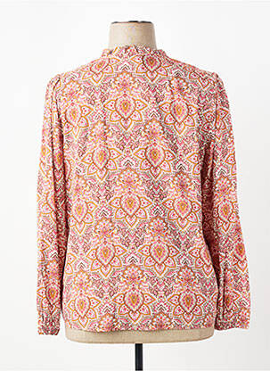 Blouse tissage popeline manches longues rose C'EST BEAU LA VIE femme