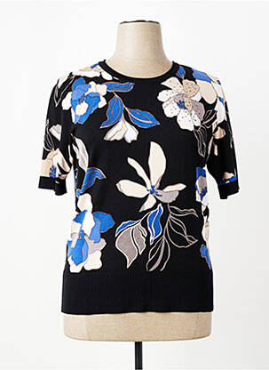 Pull coupe cintrée manches courtes noir BETTY BARCLAY femme