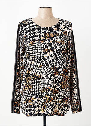 Pull coupe cintrée manches longues noir BARBARA LEBEK femme