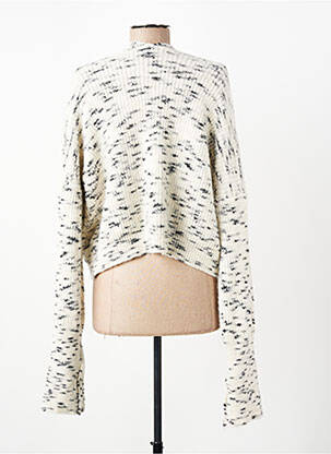Gilet manches longues stretch gris ELLEMME femme