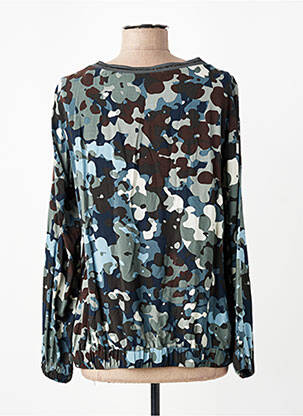 Blouse tissage popeline manches longues vert BETTY BARCLAY femme