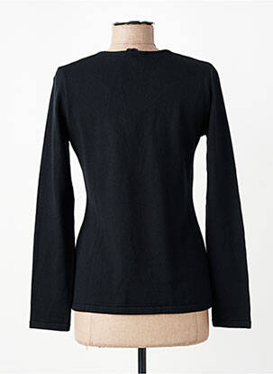 Pull coupe cintrée manches longues noir TELMAIL femme