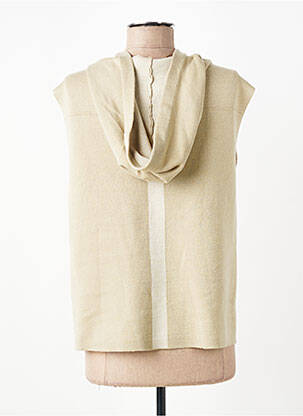 Gilet sans manche maille fine vert BARBARA LEBEK femme