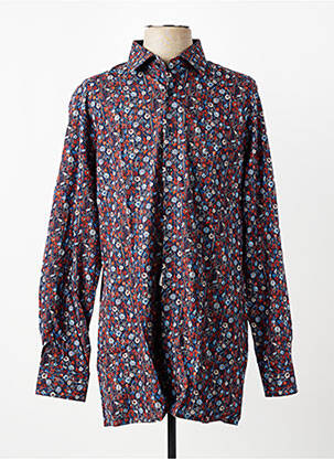 Chemise manches longues coupe droite bleu MARVELIS homme