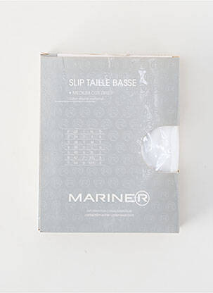 Slip tissage popeline blanc MARINER homme