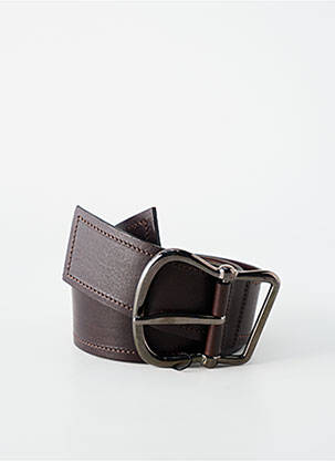 Ceinture coutures renforcées marron SELLIER femme