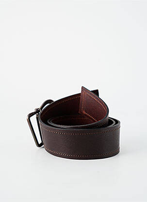 Ceinture coutures renforcées marron SELLIER femme