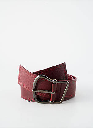Ceinture coutures renforcées rouge SELLIER femme