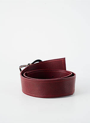 Ceinture coutures renforcées rouge SELLIER femme