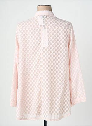 Chemisier tissage crêpe manches longues rose QUATTRO femme