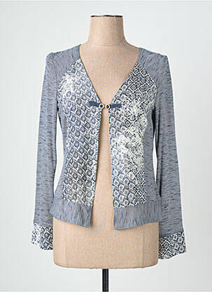 Gilet manches longues stretch bleu QUATTRO femme