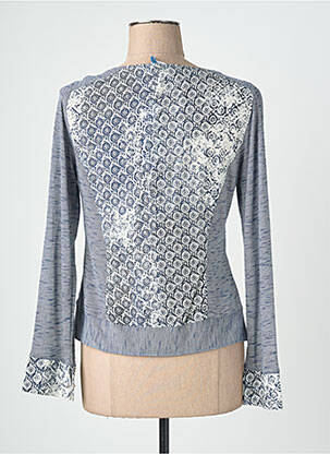 Gilet manches longues stretch bleu QUATTRO femme