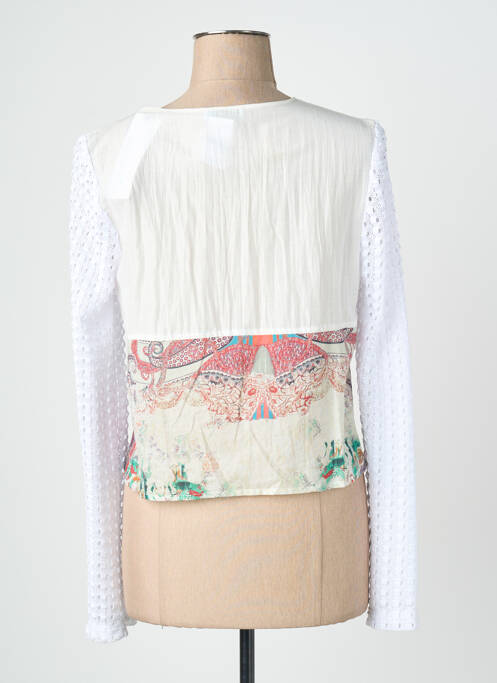 Gilet manches longues stretch blanc QUATTRO femme