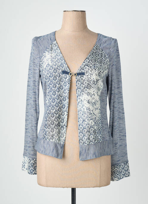 Gilet manches longues stretch bleu QUATTRO femme