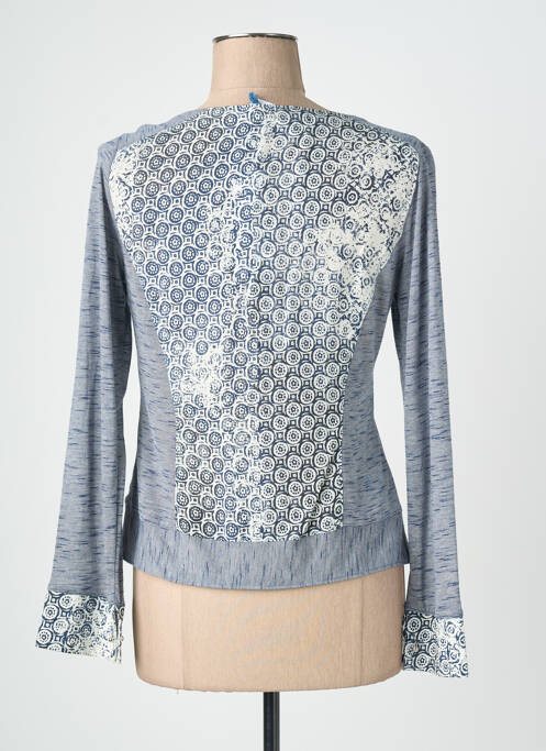 Gilet manches longues stretch bleu QUATTRO femme