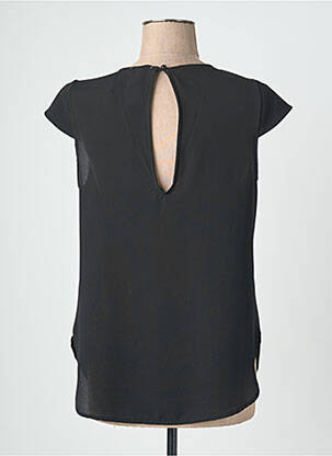 Top coupe fluide manches courtes noir QUATTRO femme
