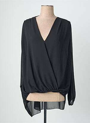 Tunique manches longues légère et transparente noir QUATTRO femme