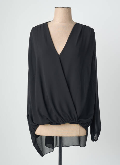 Tunique manches longues manches longues noir QUATTRO femme