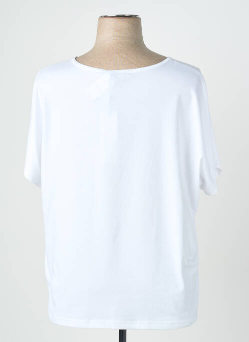 T-shirt coupe droite manches courtes blanc QUATTRO femme