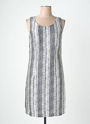 Robe mi-longue sans manche sans manche noir QUATTRO femme