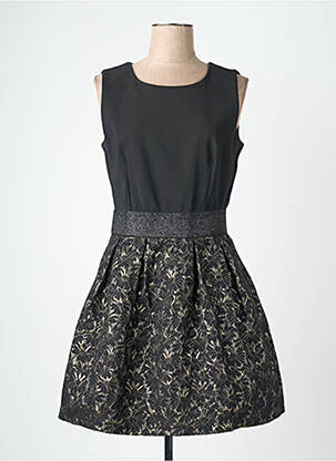 Robe courte sans manche sans manche noir QUATTRO femme