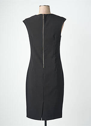 Robe mi-longue manches courtes manches courtes noir QUATTRO femme