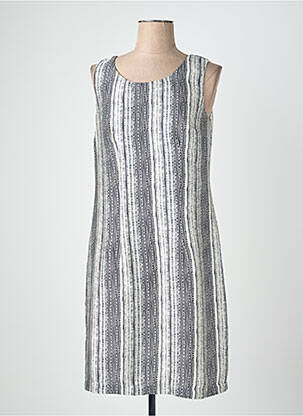 Robe mi-longue sans manche sans manche noir QUATTRO femme