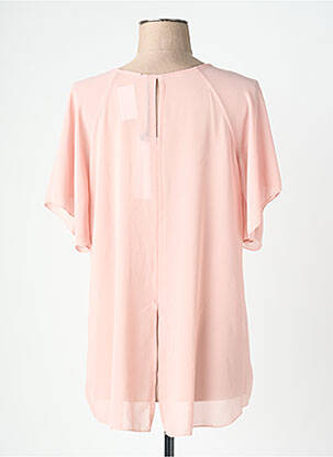 Blouse légère et transparente manches courtes rose QUATTRO femme