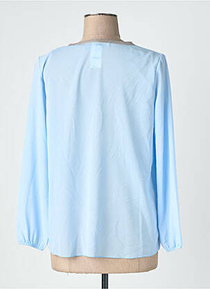 Blouse légère et transparente manches longues bleu clair QUATTRO femme