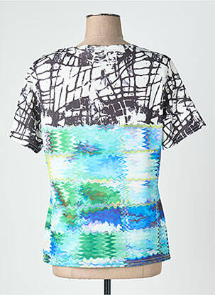 T-shirt imprimé fantaisie manches courtes noir QUATTRO femme