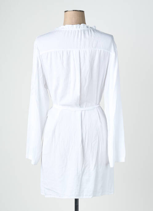 Tunique manches longues fermeture boutonnée sur le devant blanc QUATTRO femme