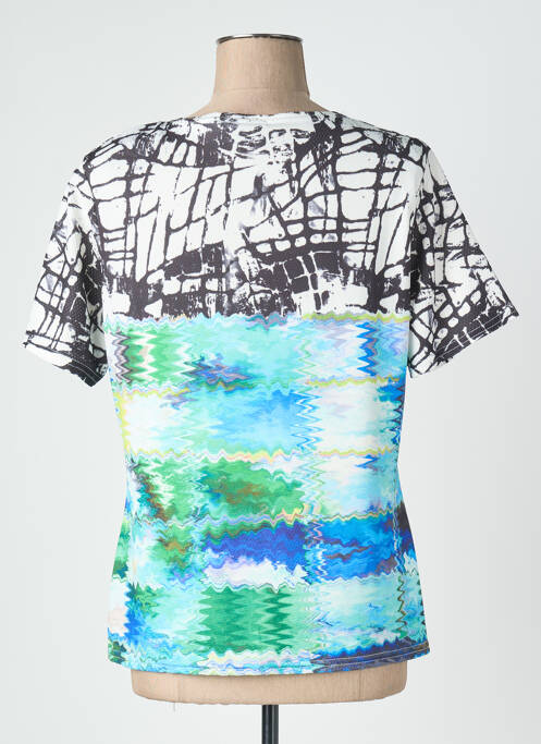 T-shirt imprimé fantaisie manches courtes noir QUATTRO femme