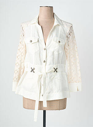 Veste casual poches blanc QUATTRO femme