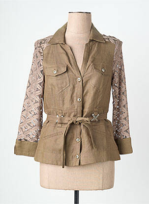 Veste casual poches marron QUATTRO femme