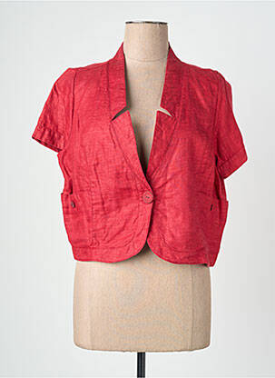 Veste casual col tailleur rouge QUATTRO femme
