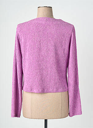 Veste casual col rond violet QUATTRO femme
