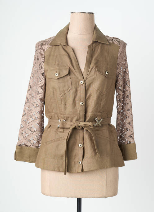 Veste casual poches marron QUATTRO femme