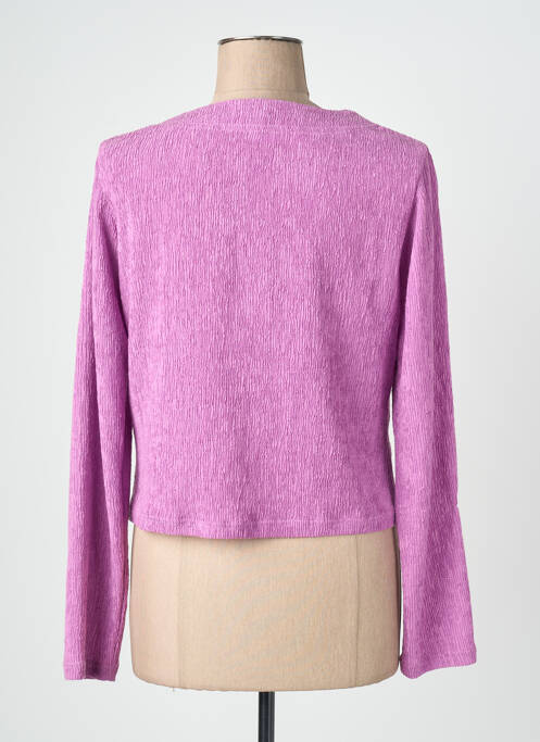 Veste casual col rond violet QUATTRO femme