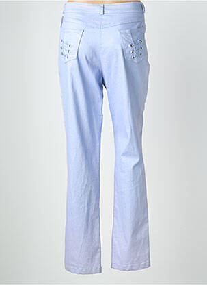 Pantalon slim tissage enduit taille normale bleu QUATTRO femme