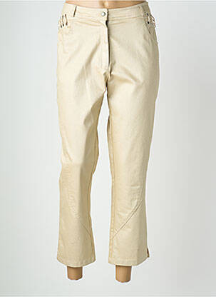 Pantalon 7/8 stretch taille normale beige QUATTRO femme