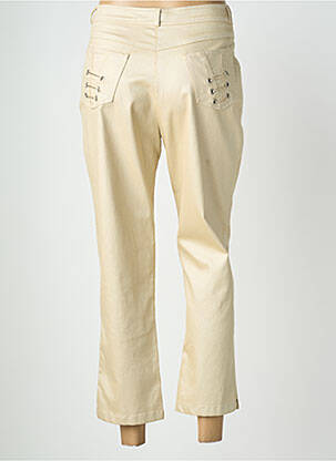 Pantalon 7/8 stretch taille normale beige QUATTRO femme