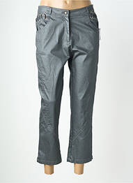 Pantalon 7/8 stretch taille normale gris QUATTRO femme