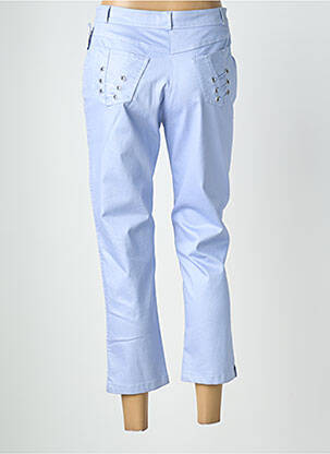 Pantalon 7/8 stretch taille normale bleu QUATTRO femme