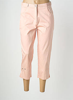Pantacourt tissage popeline taille normale rose QUATTRO femme
