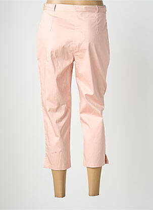 Pantacourt tissage popeline taille normale rose QUATTRO femme