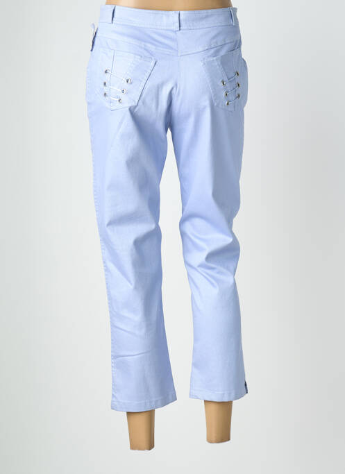 Pantalon 7/8 stretch taille normale bleu QUATTRO femme