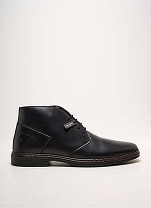 Bottines/boots tissage satiné talon bas noir JOSEF SEIBEL homme